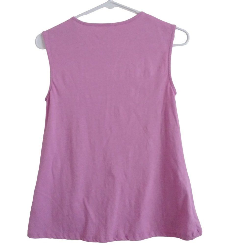 JESSICA SIMPSON COLLECTIBLE girls large flamingo purse pocket graphic tank - Picture 11 of 12
